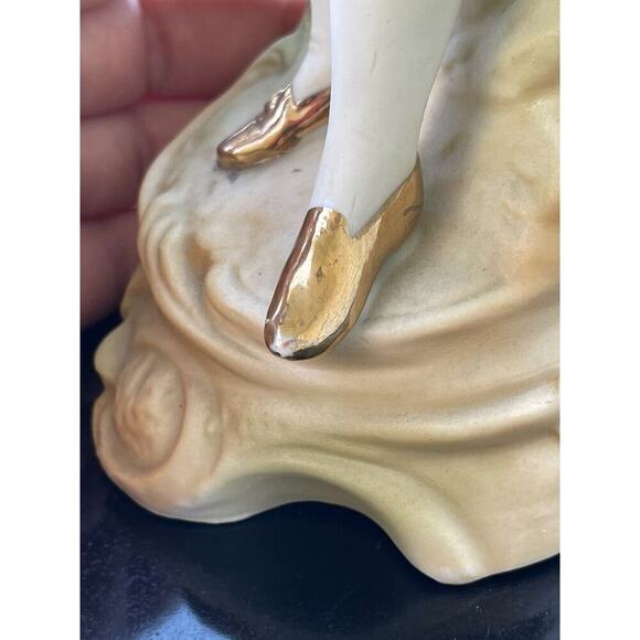 Vintage Colonial Bisque Figurine Victorian Style Man Playing Violin - Picture 3 of 14